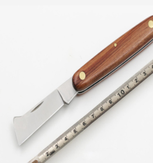 willow wood handle floral knife – flowrsoul