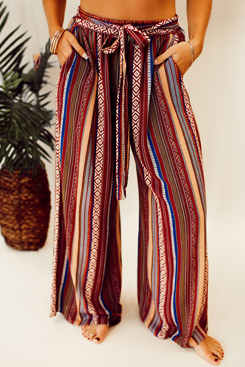 bri boho wide leg pants