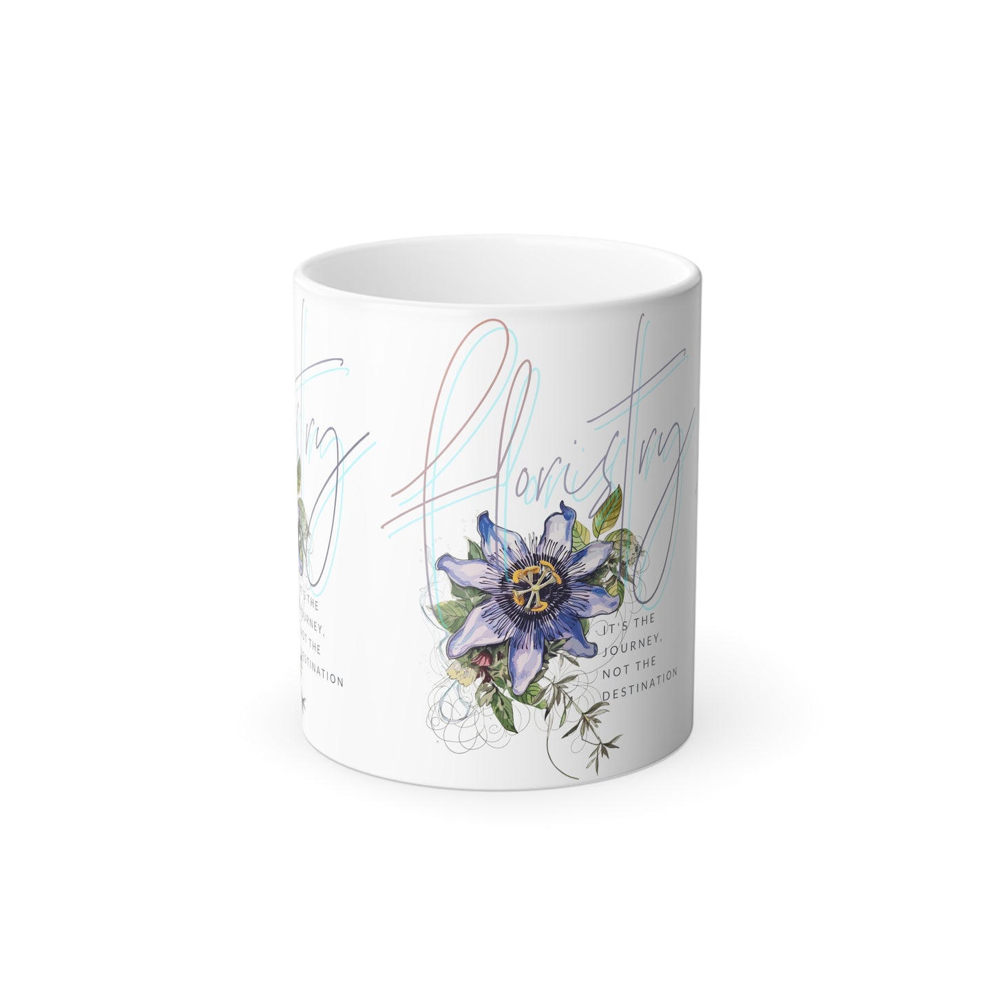floristry is the journey color morphing mug, 11oz