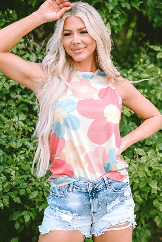 andy pink floral top