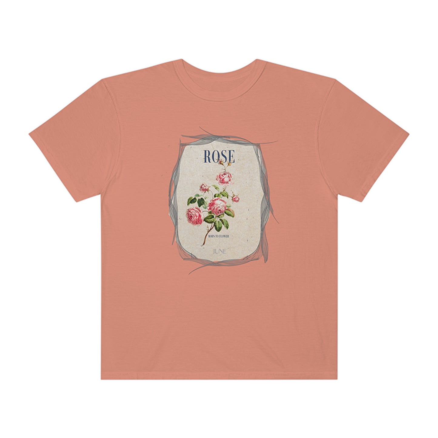 born to flower graphic tee - june