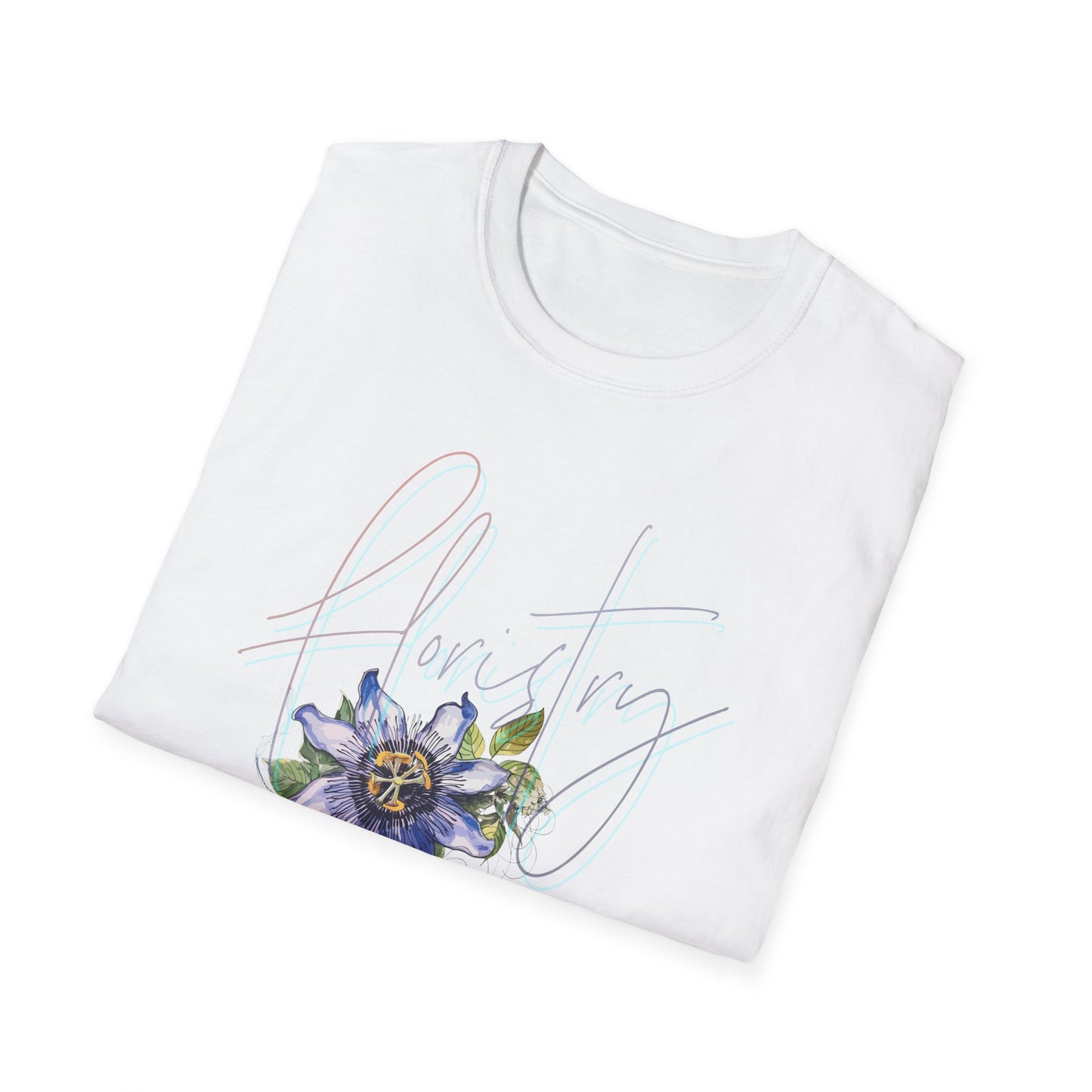 floristry .. it's the journey unisex softstyle graphic tee