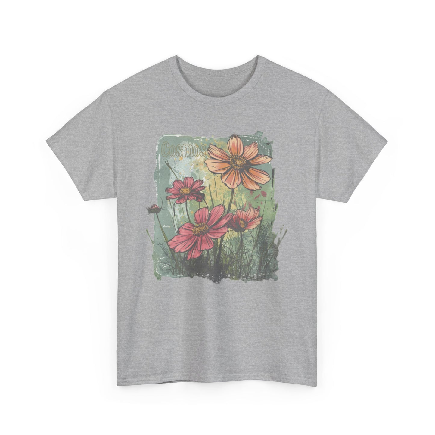 vintage cosmos graphic tee - summer flowers