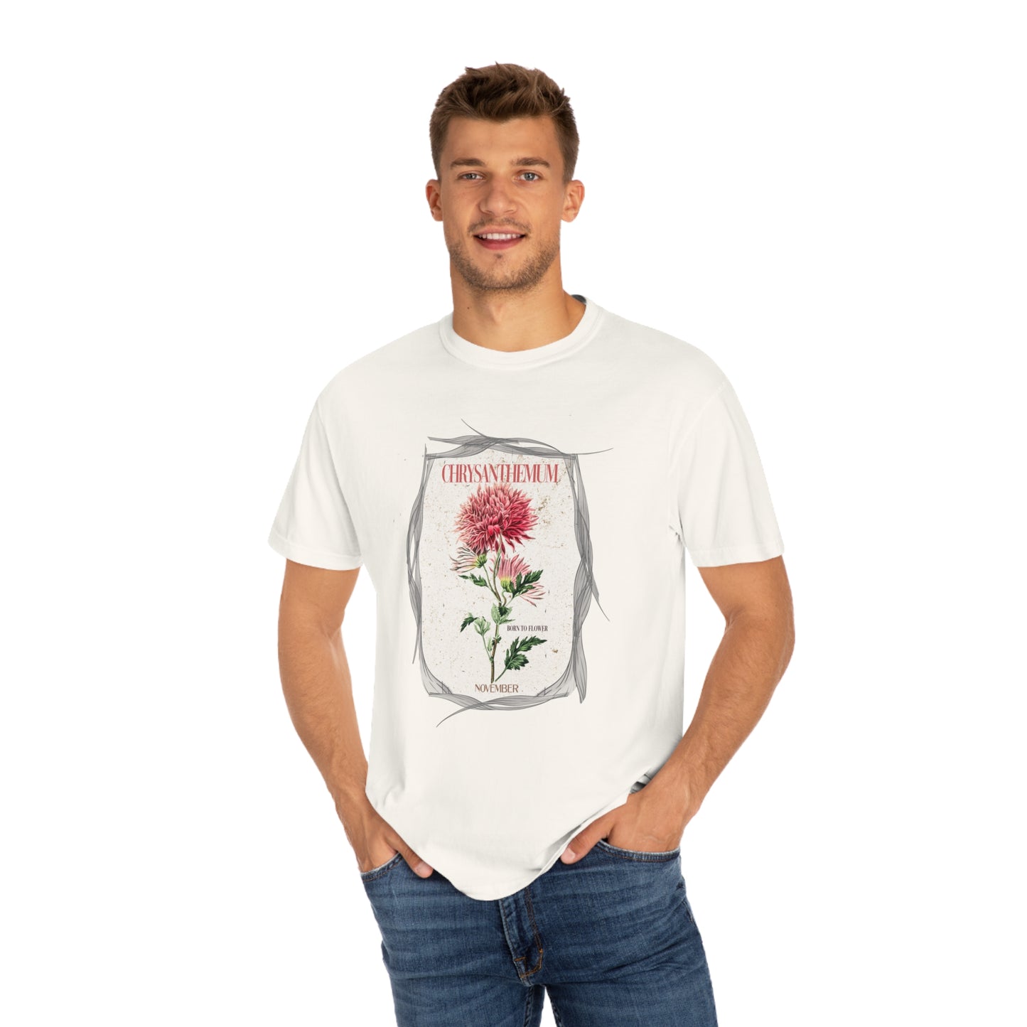 born to flower graphic tee - november