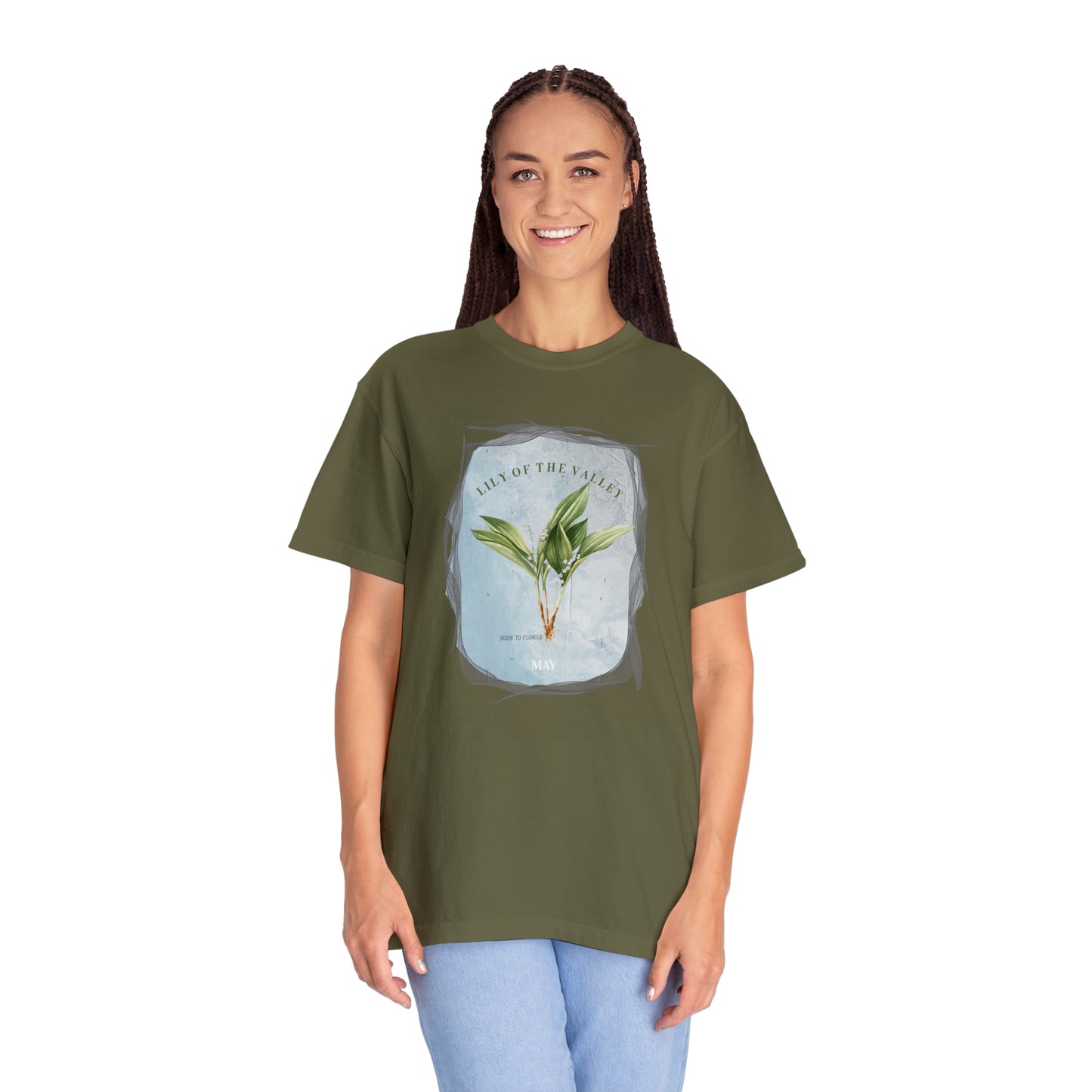 born to flower graphic tee - may