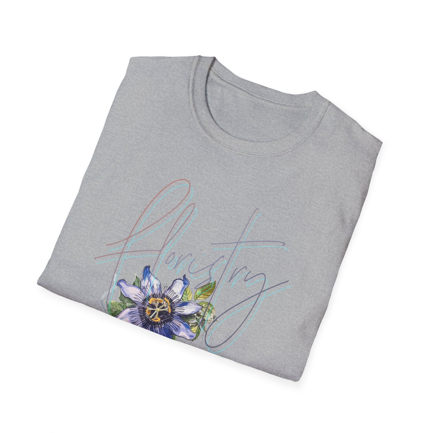 floristry .. it's the journey unisex softstyle graphic tee