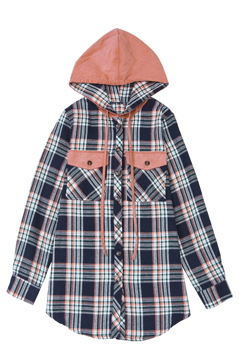 ellis hooded drawstring shacket