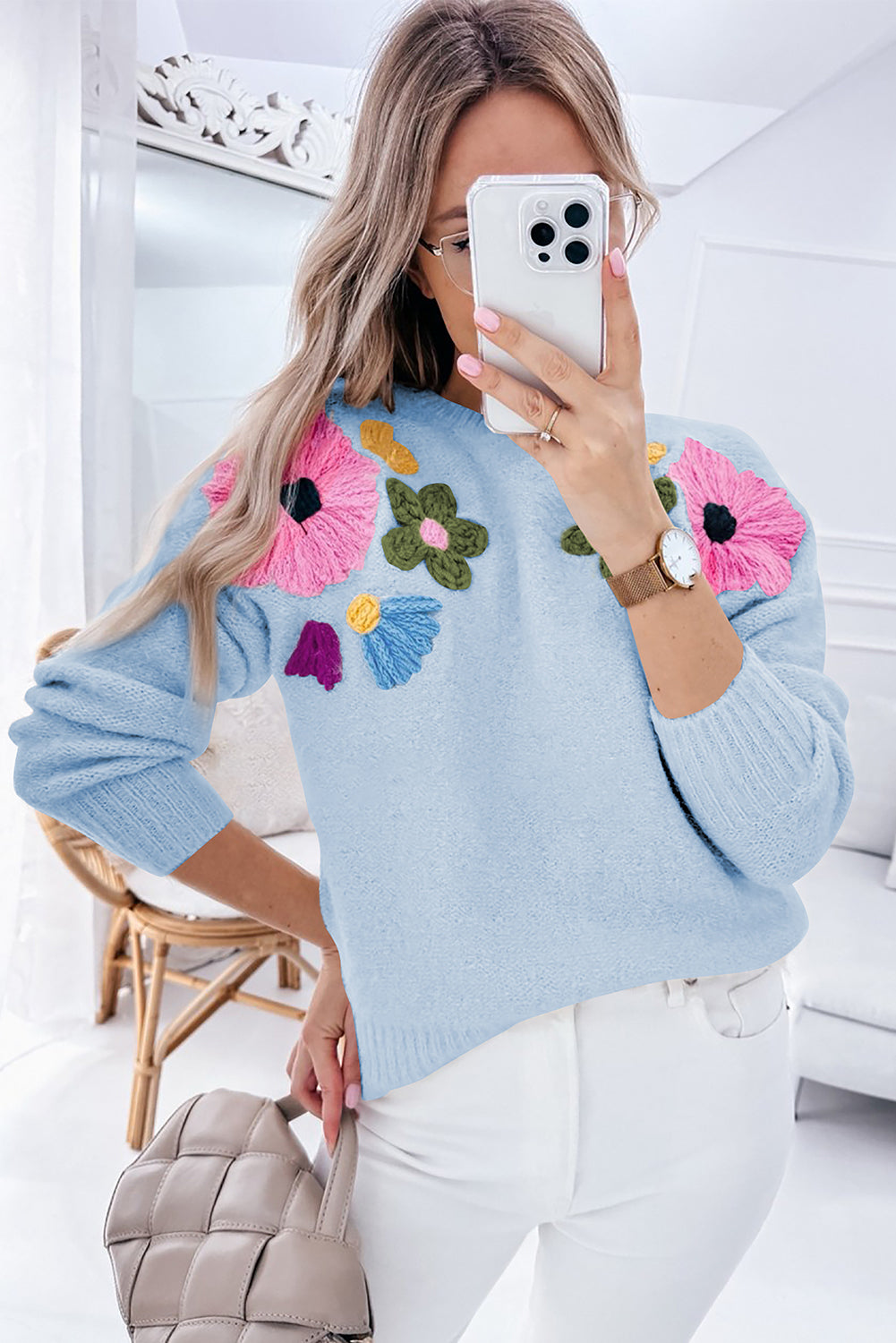 kendal flowr knitted sweater