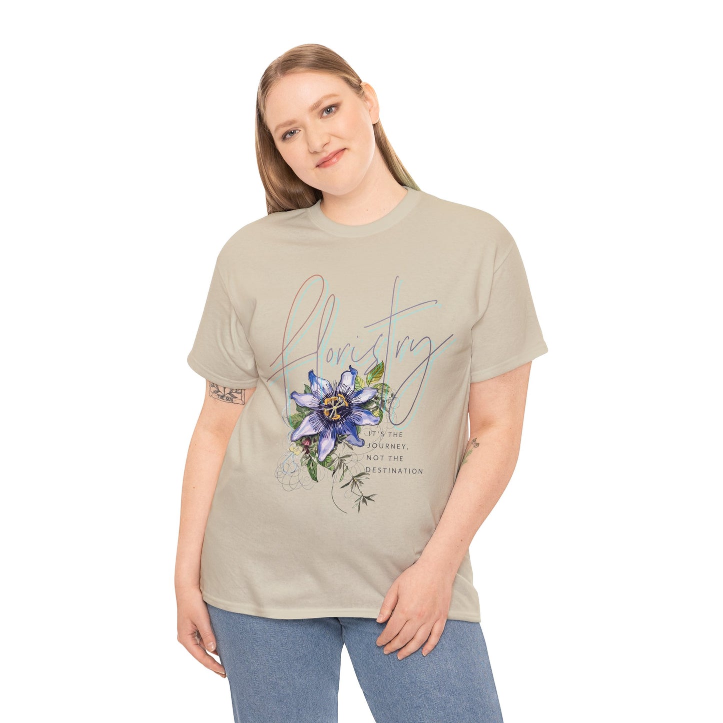 floristy - its the journey not the destination graphic tee