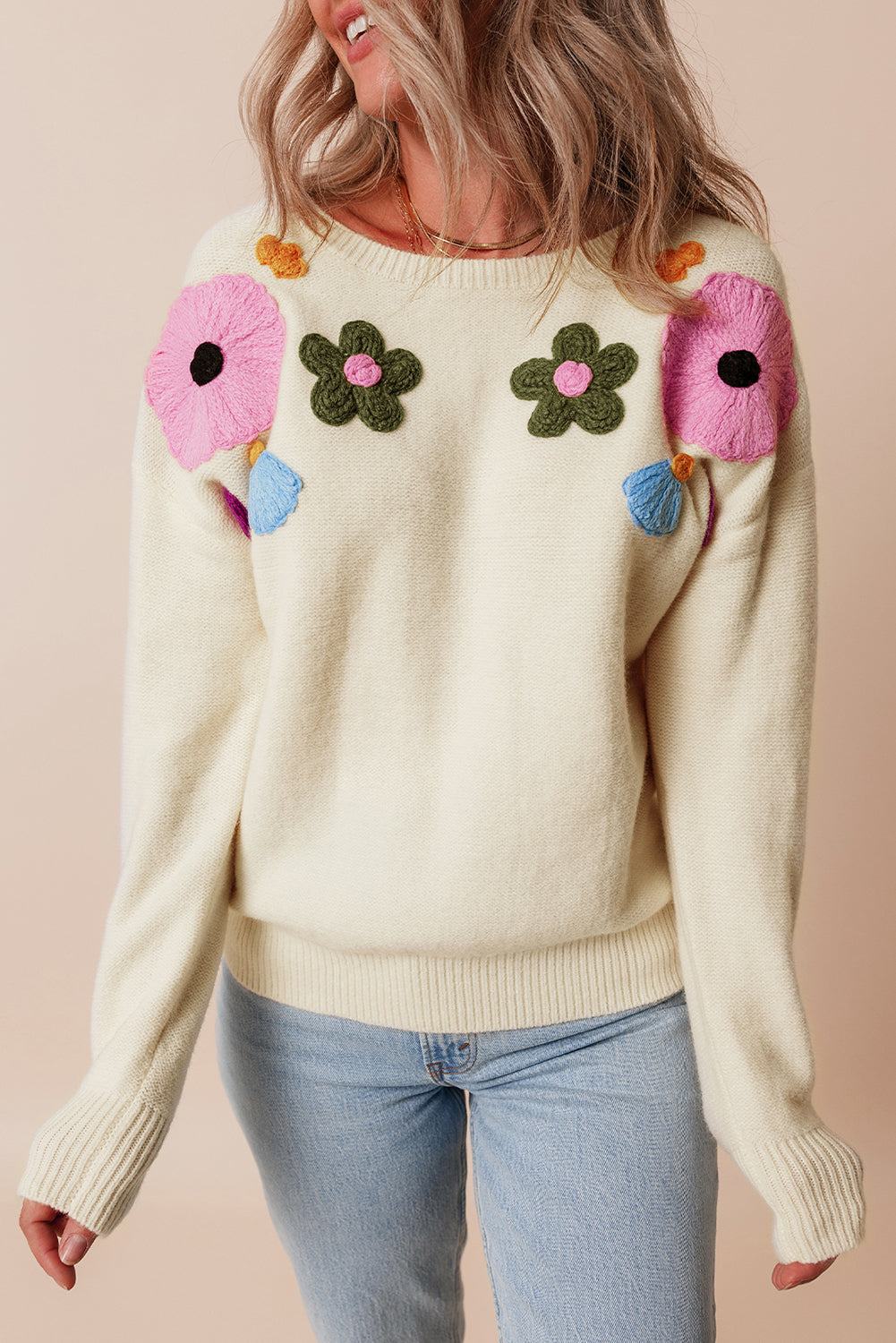 kendal flowr knitted sweater