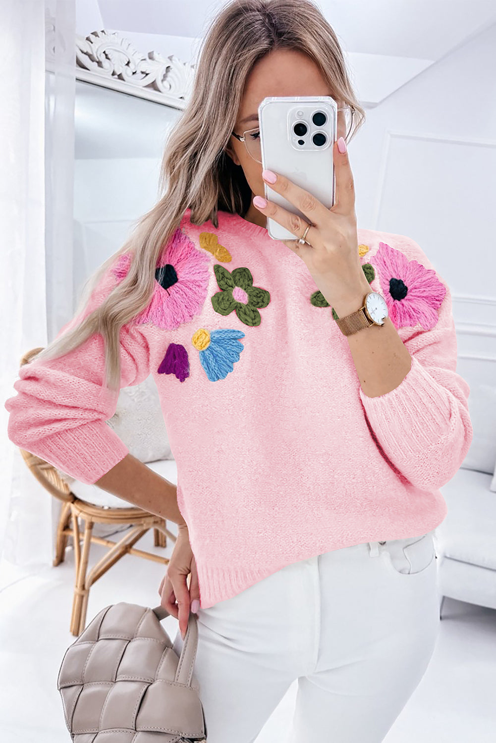 kendal flowr knitted sweater