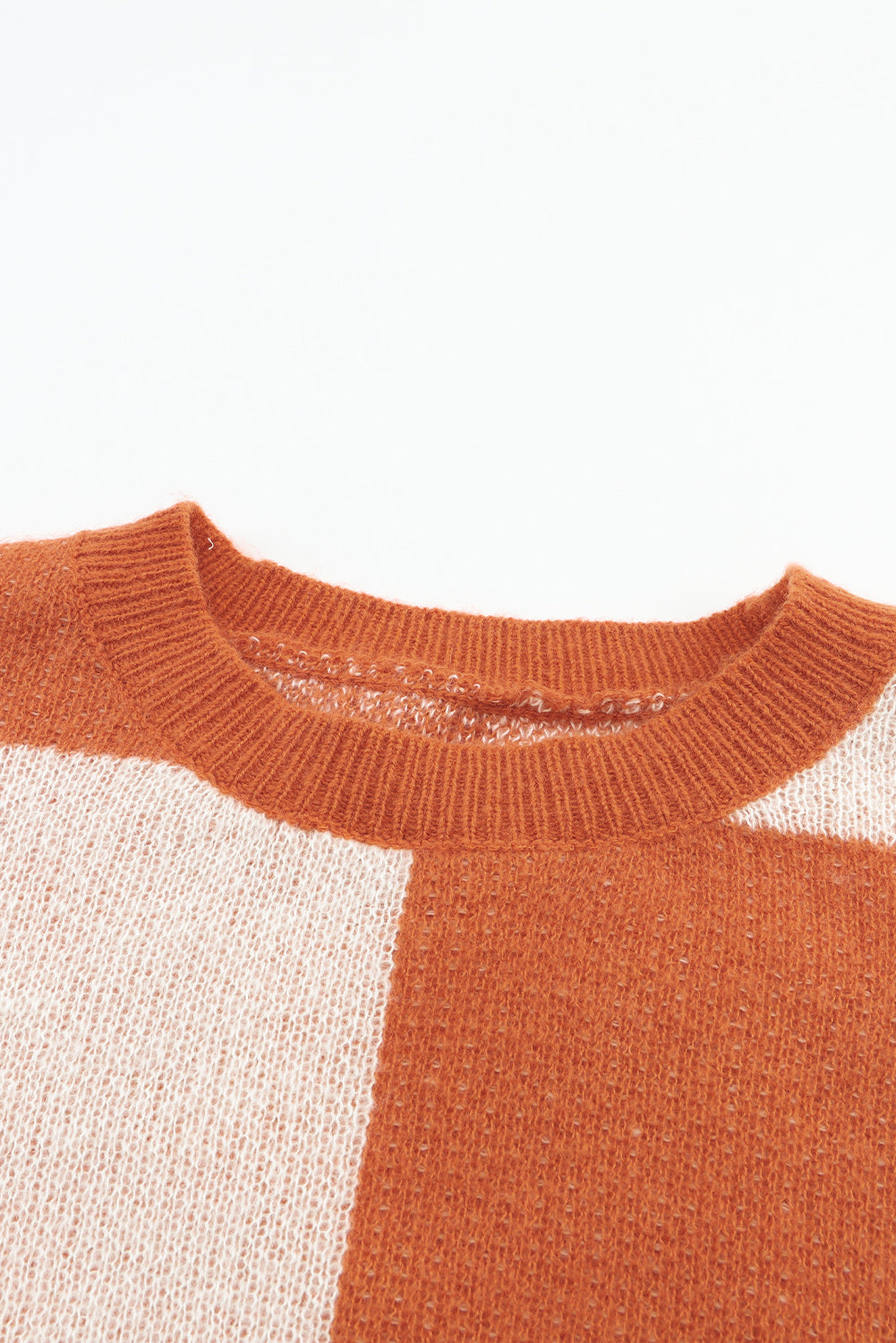 rose checkered flowr sweater - pink/orange/mist/orchid