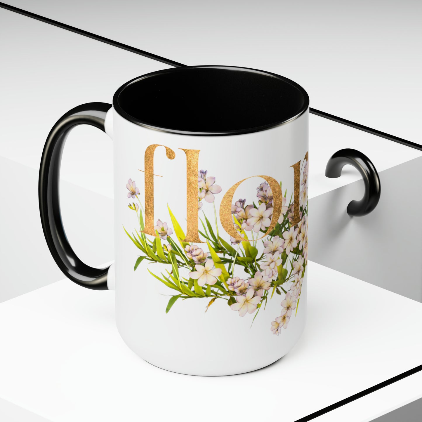 "florist" floral installation - 15oz graphic mug
