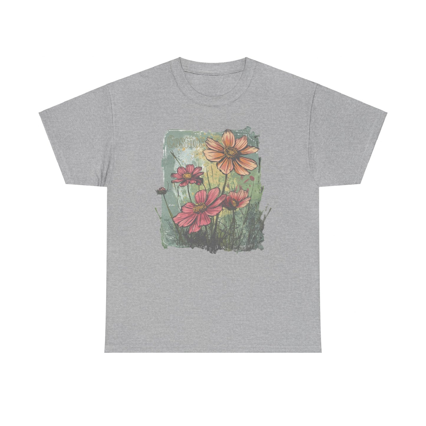 vintage cosmos graphic tee - summer flowers