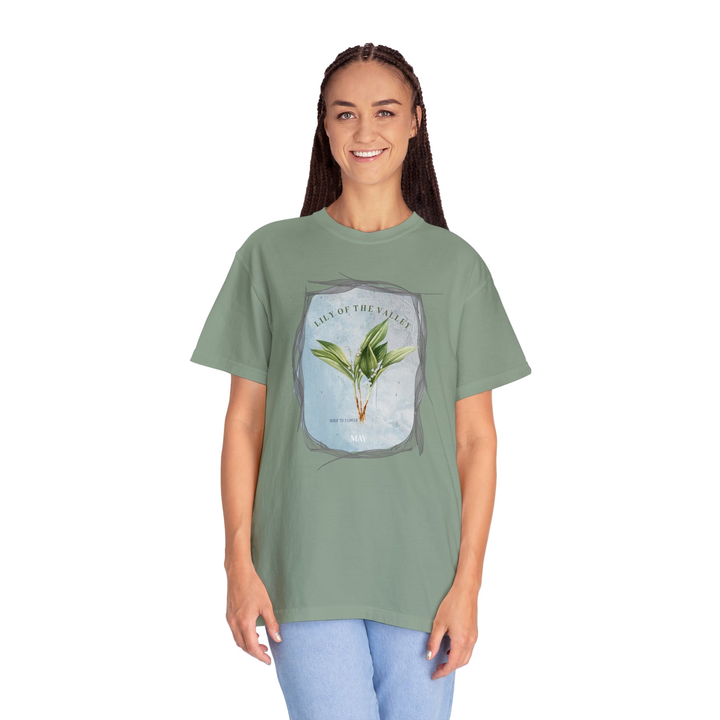 born to flower graphic tee - may