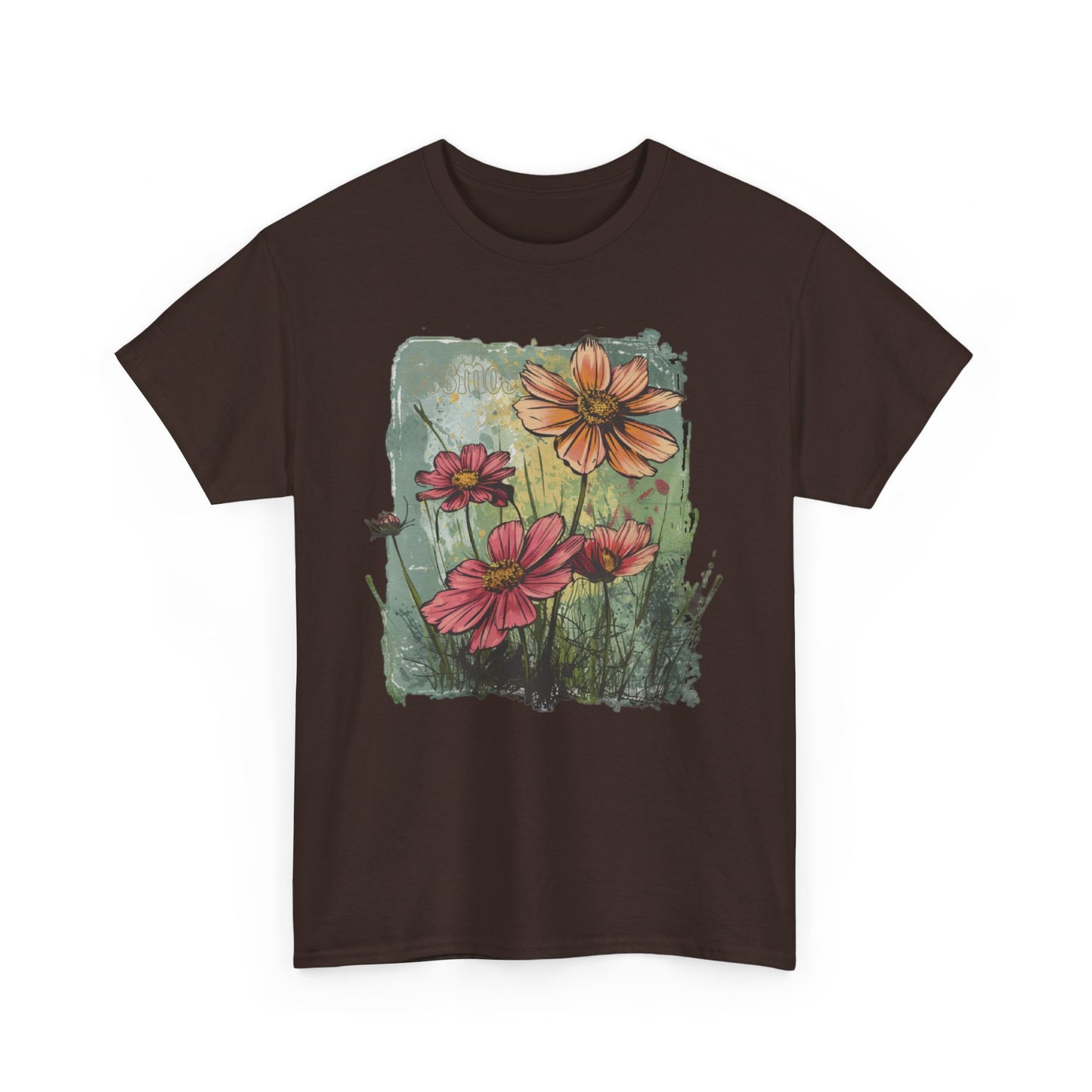 vintage cosmos graphic tee - summer flowers