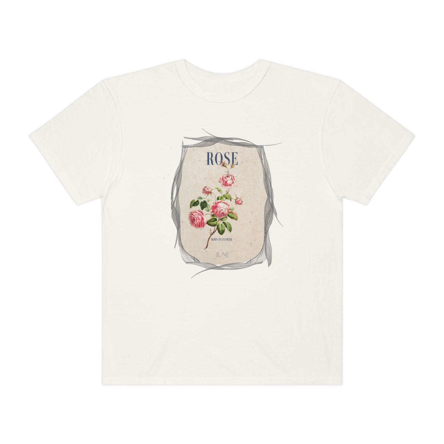 born to flower graphic tee - june