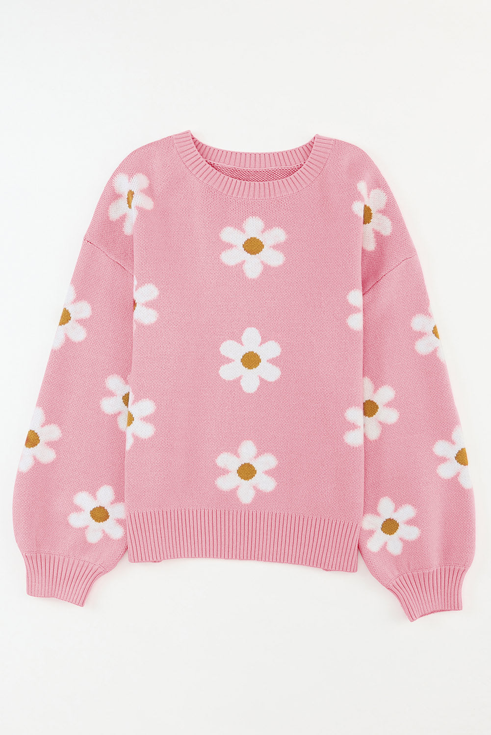lennon flowr sweater - pink/black