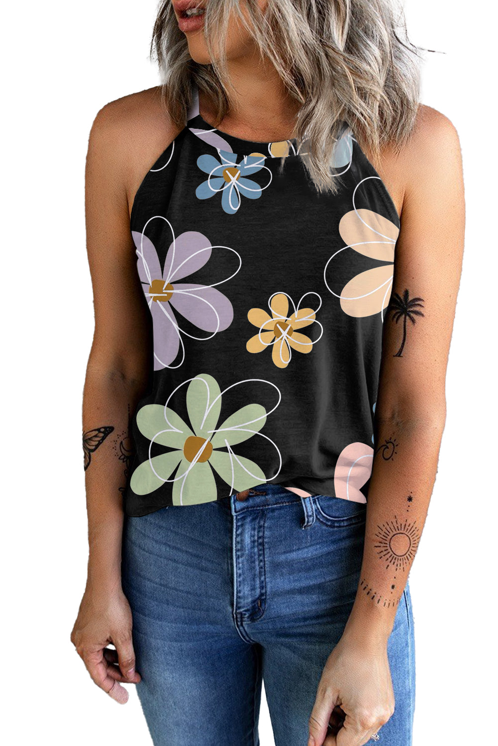 stella sweet floral tank top