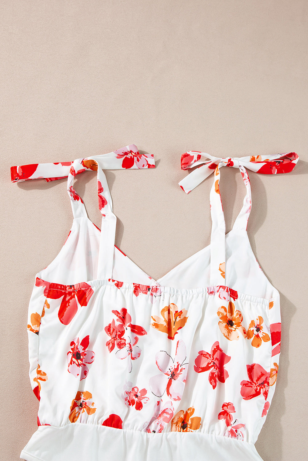 brit floral button wrap top