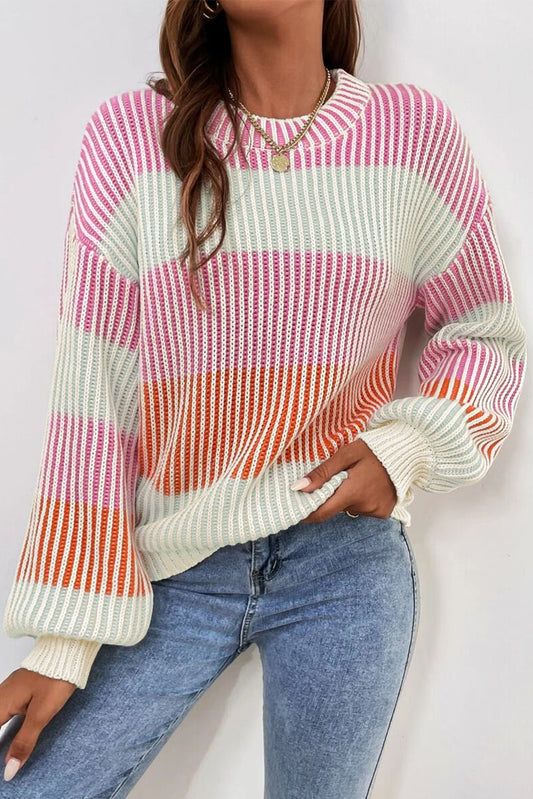 evelyn bubble sleeve sweater