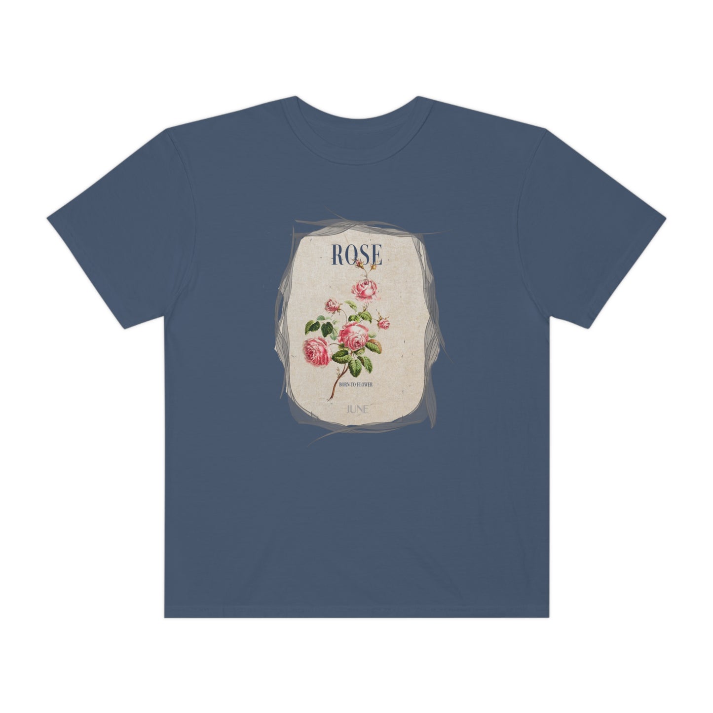 born to flower graphic tee - june