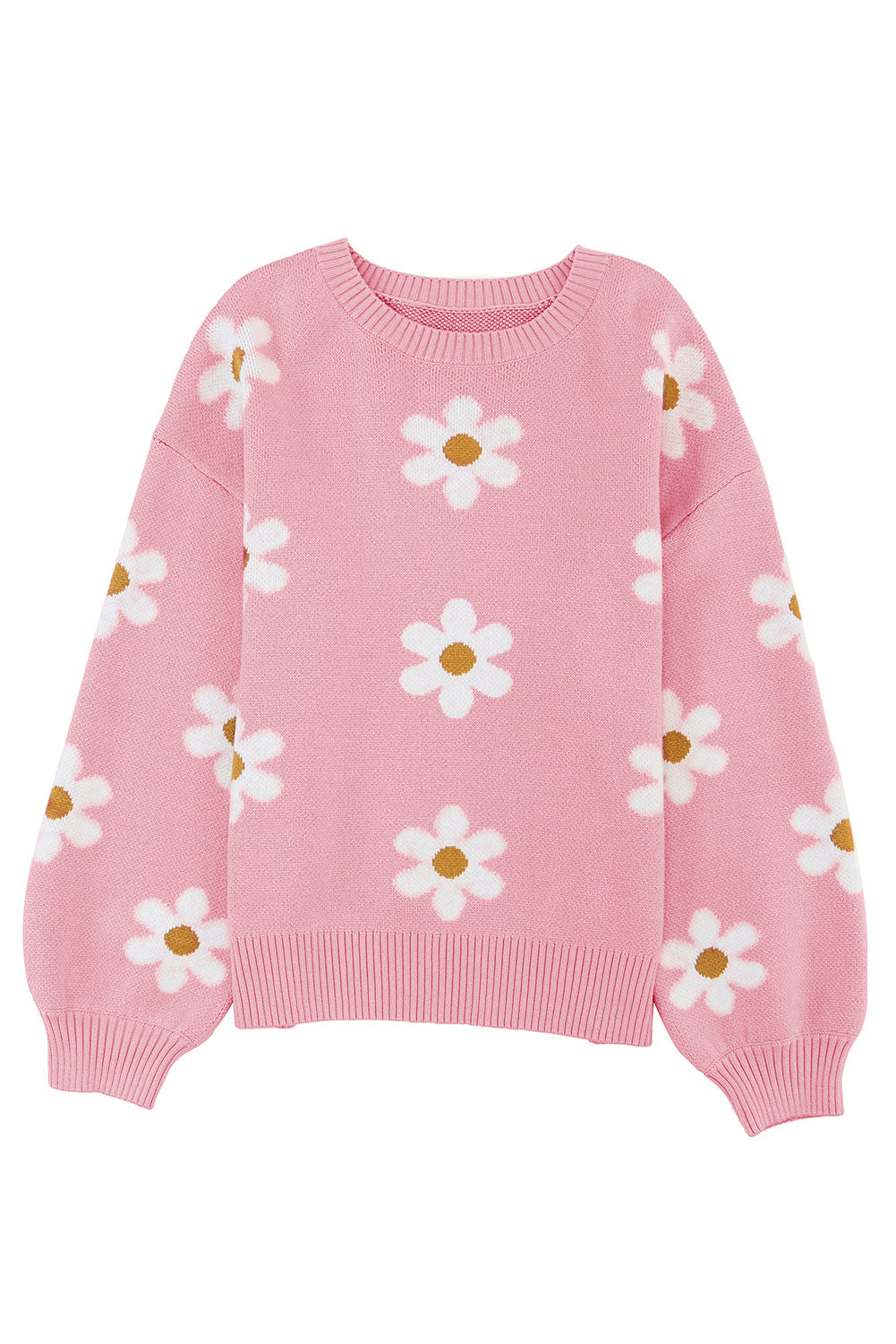 lennon flowr sweater - pink/black