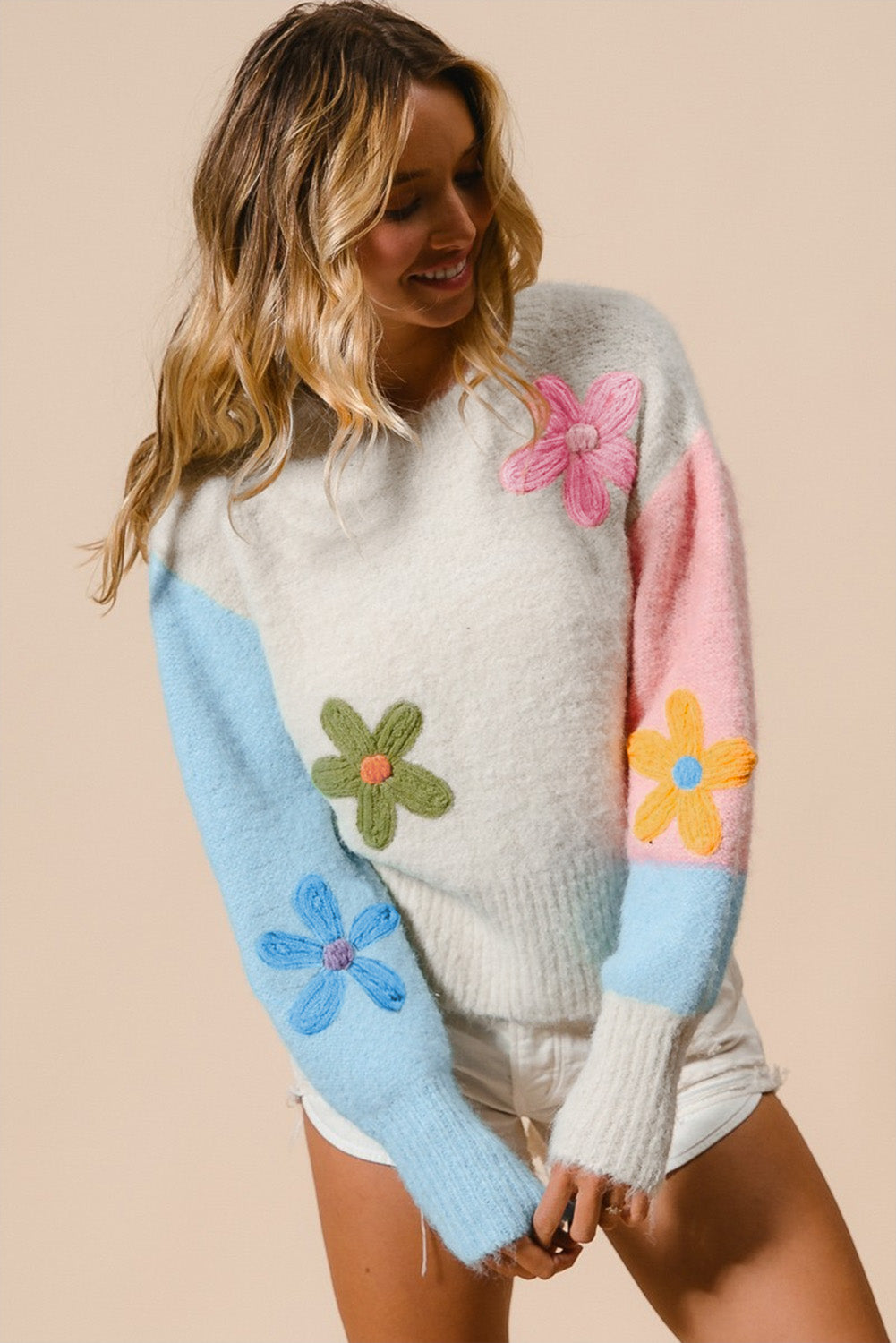 jen flowr embroidered sweater