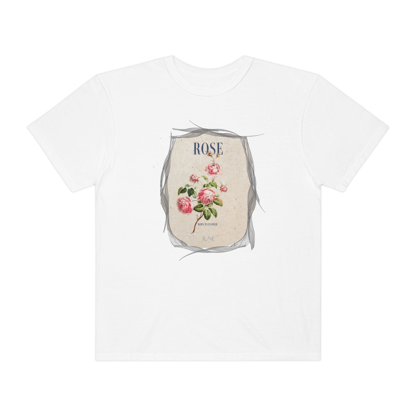 born to flower graphic tee - june