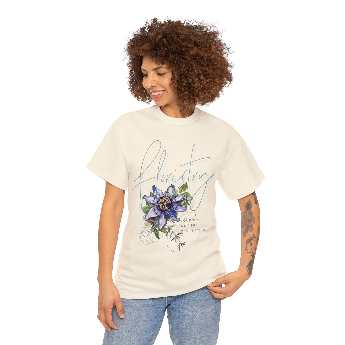 floristy - its the journey not the destination graphic tee