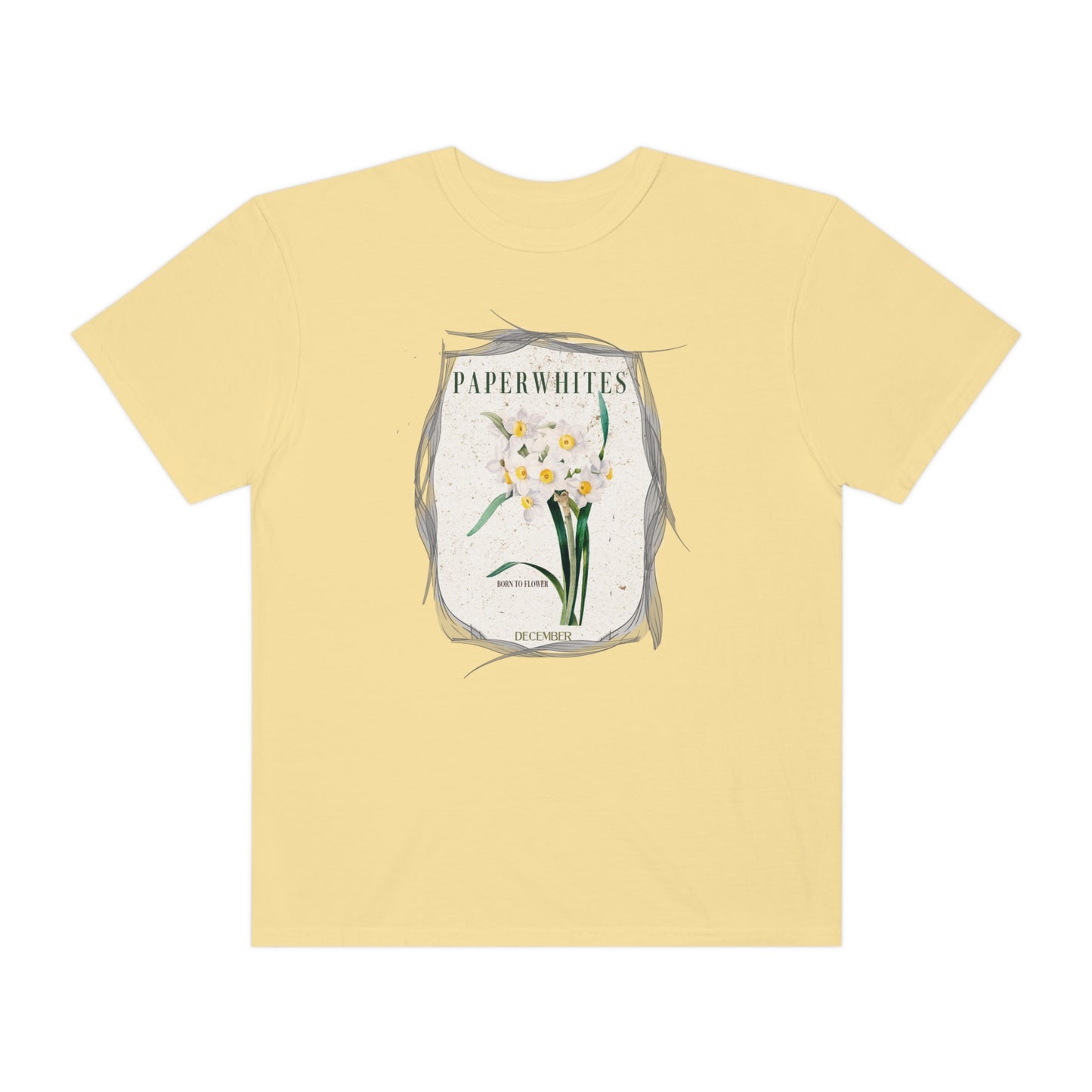 born to flower graphic tee - december