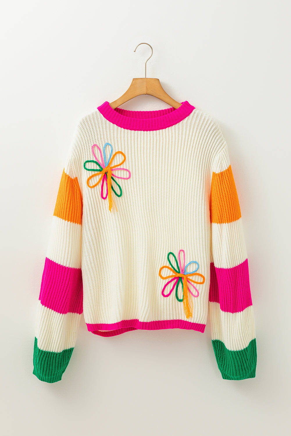 billy colorblock flowr sweater