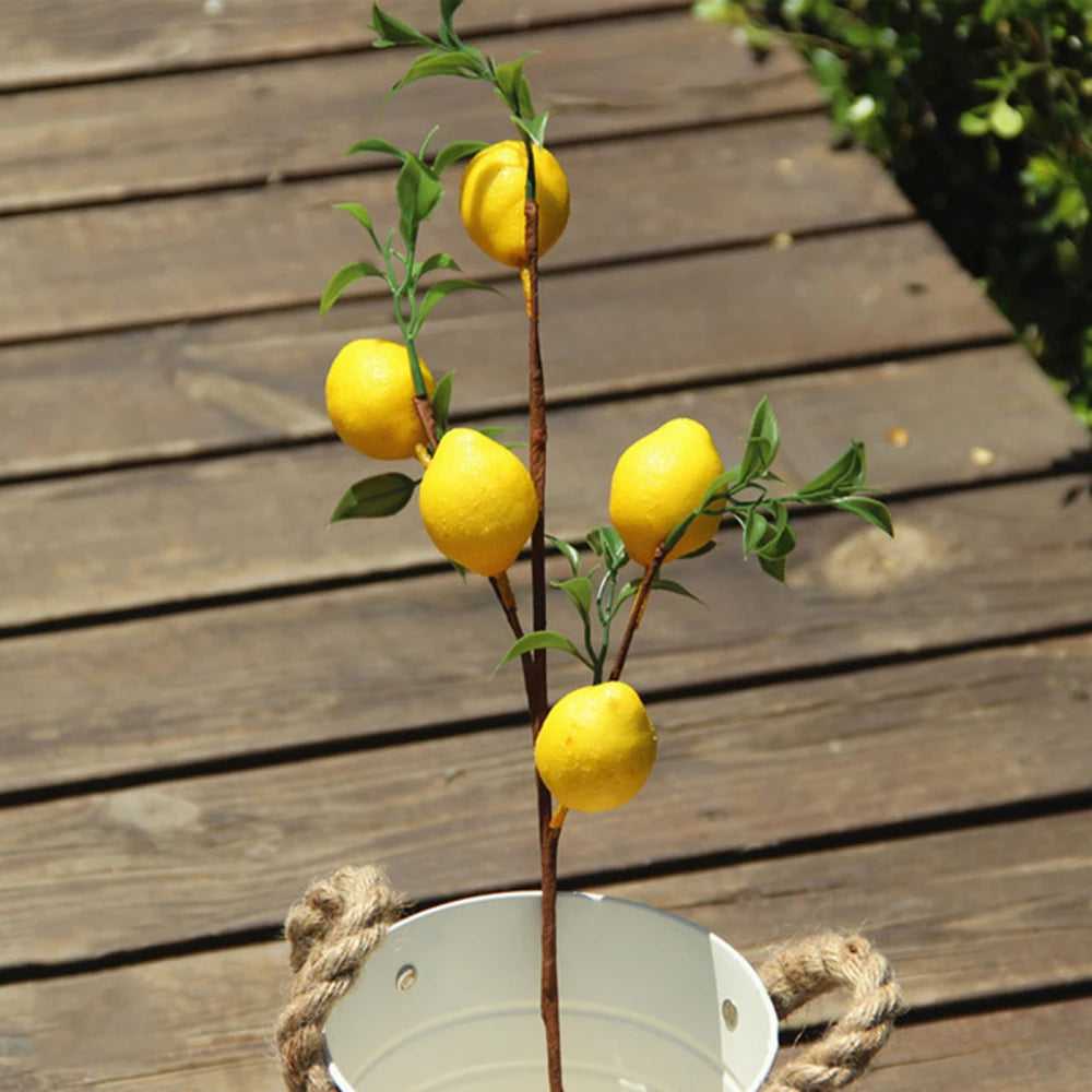 faux lemon branch