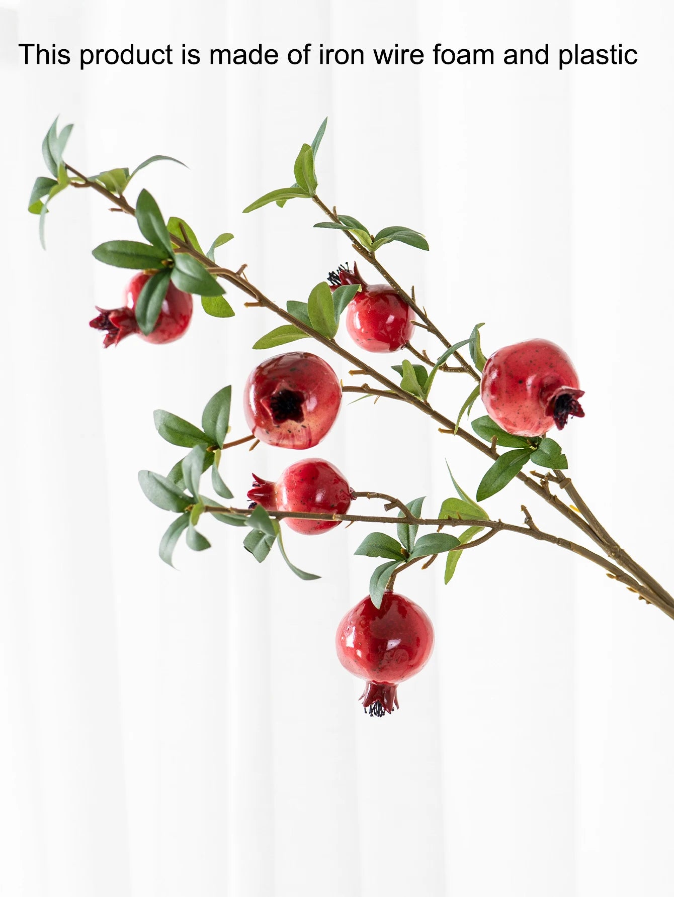 faux pomegranate branch