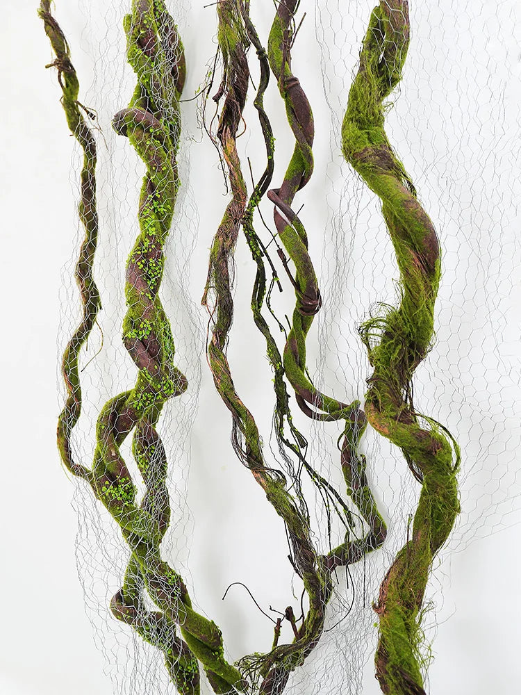faux climbing tree vine with moss