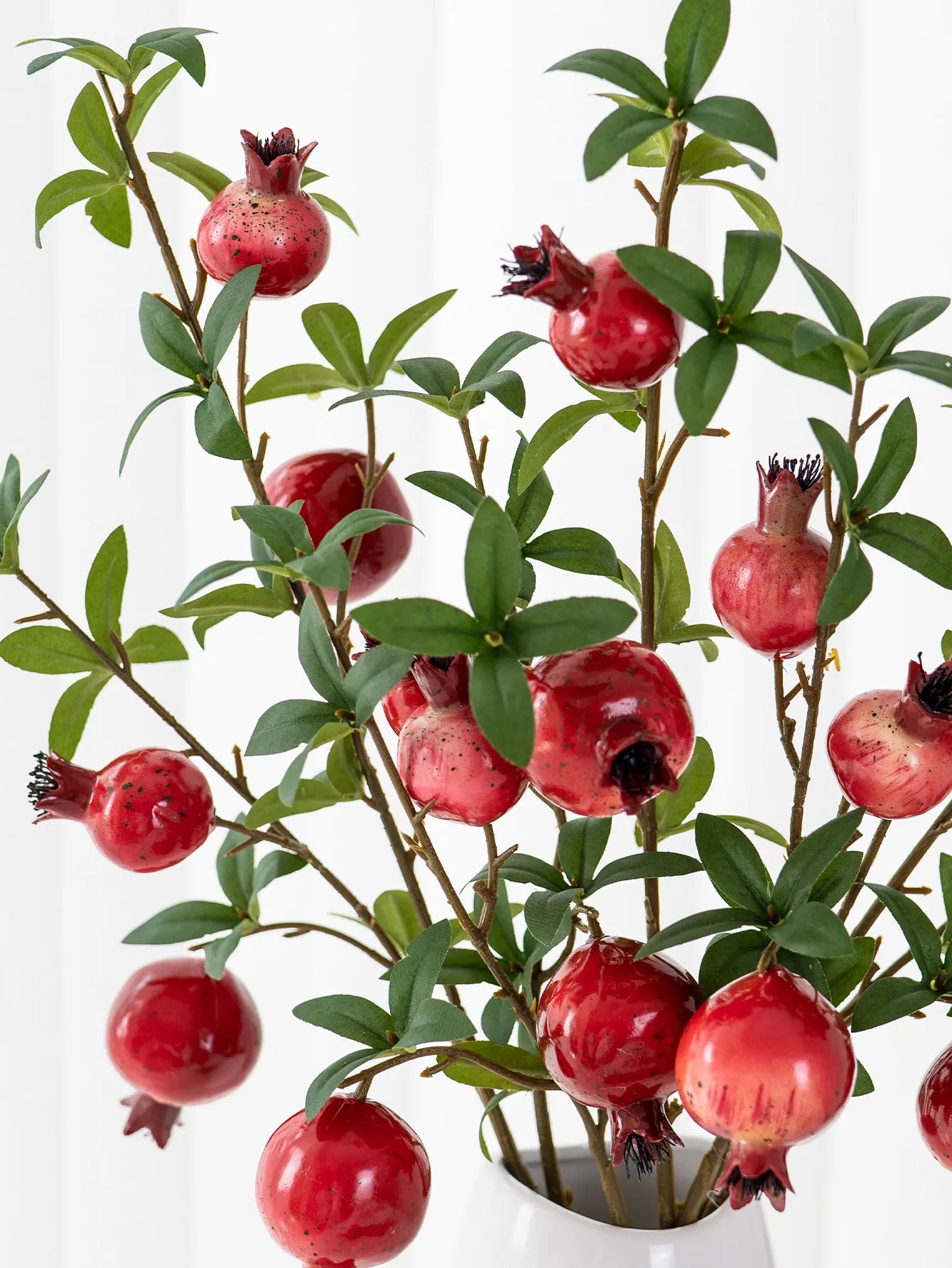 faux pomegranate branch