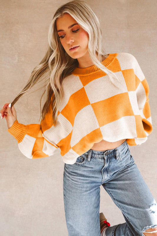 blake checkered sweater