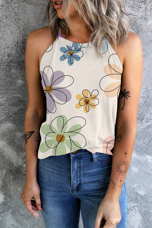 stella sweet floral tank top