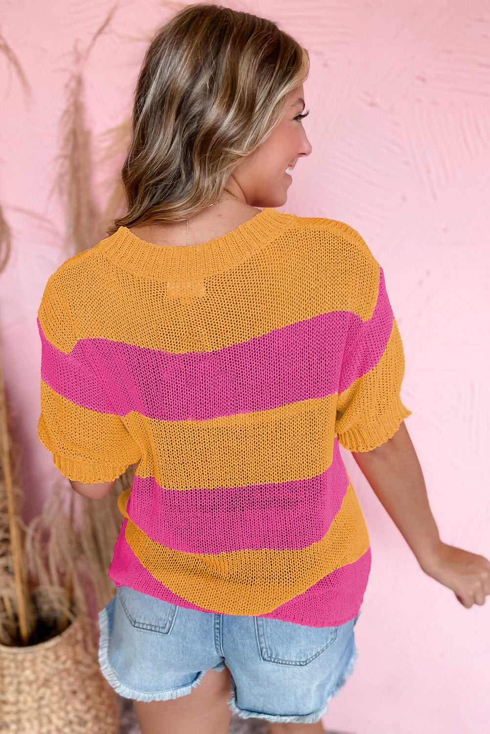 harper block knitted t-shirt sweater