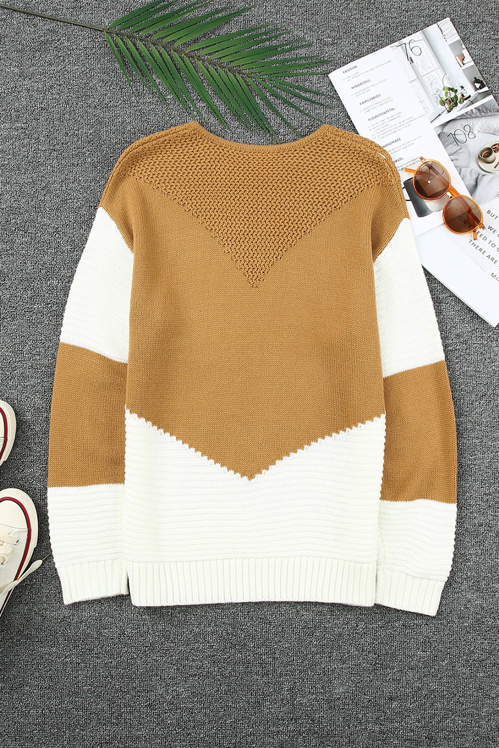 trista chevron sweater