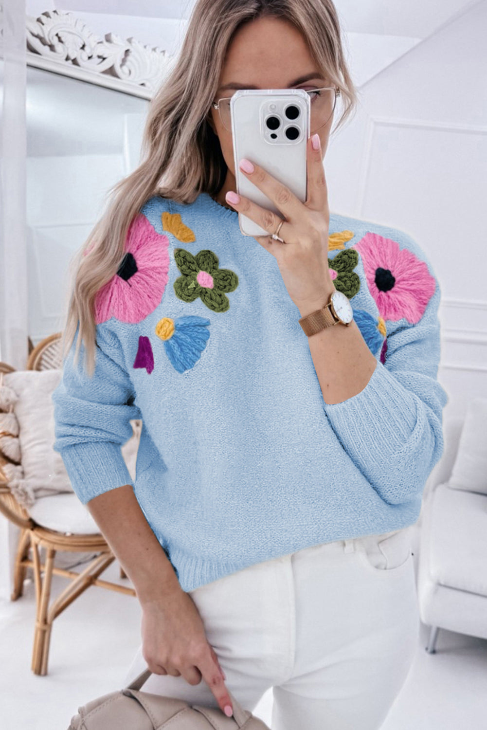 kendal flowr knitted sweater