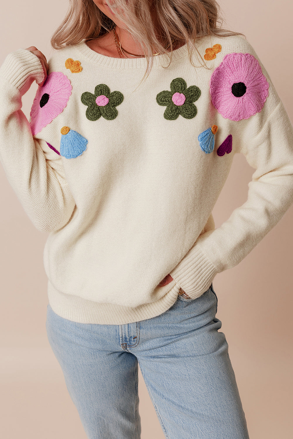 kendal flowr knitted sweater