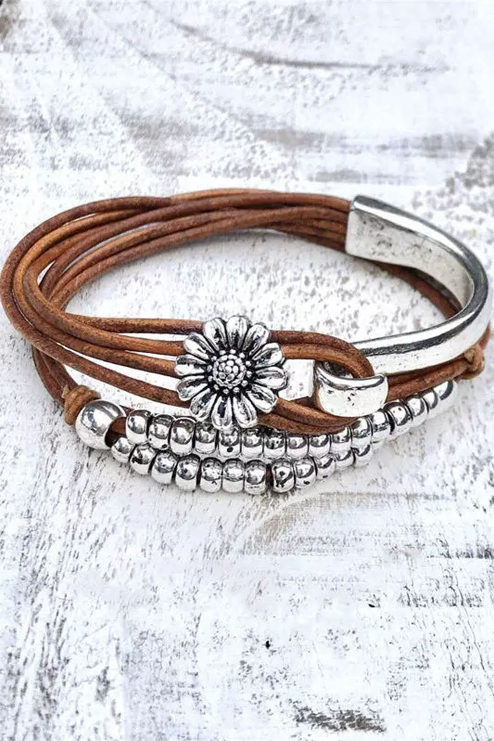 daisy multilayer bracelet