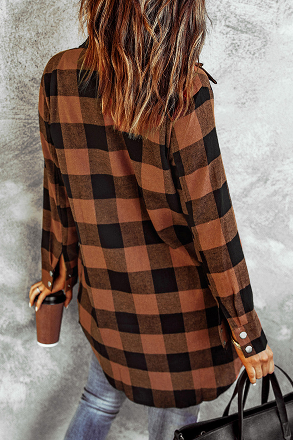 willow plaid shirt coat