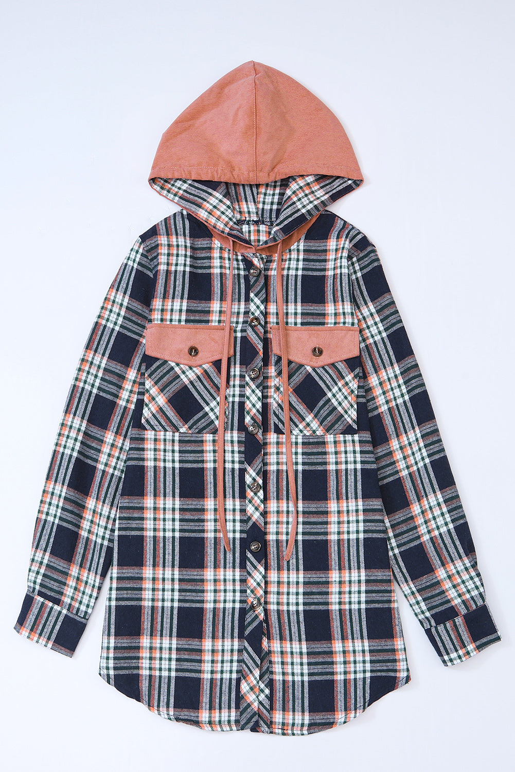 ellis hooded drawstring shacket