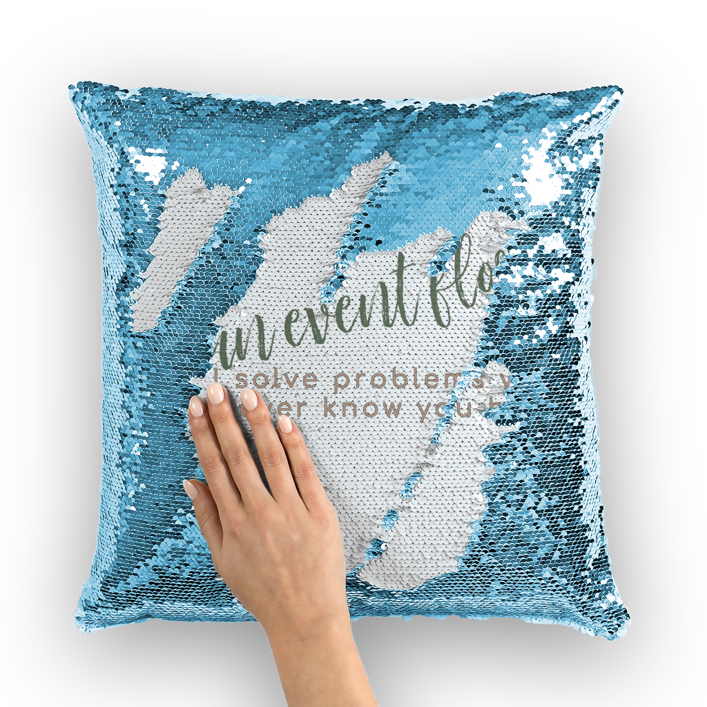 i'm an event florist sequin cushion cover with insert option