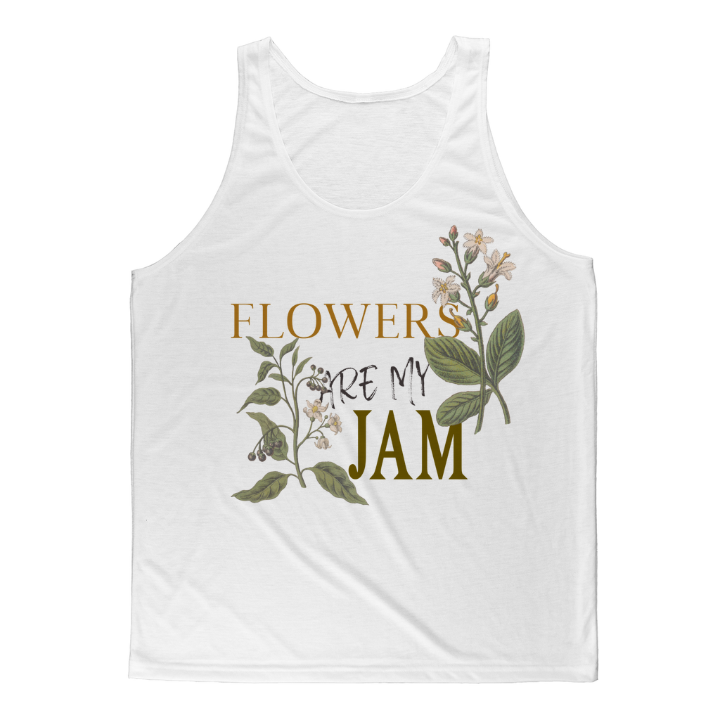 flowers are my jam tank