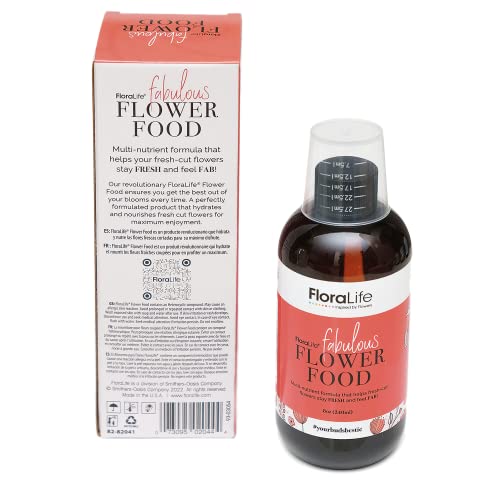 floral food for fresh cut flowers - optimal nutrition solution for flowers stems and arangements