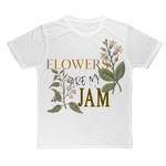 flowers are my jam poly tee