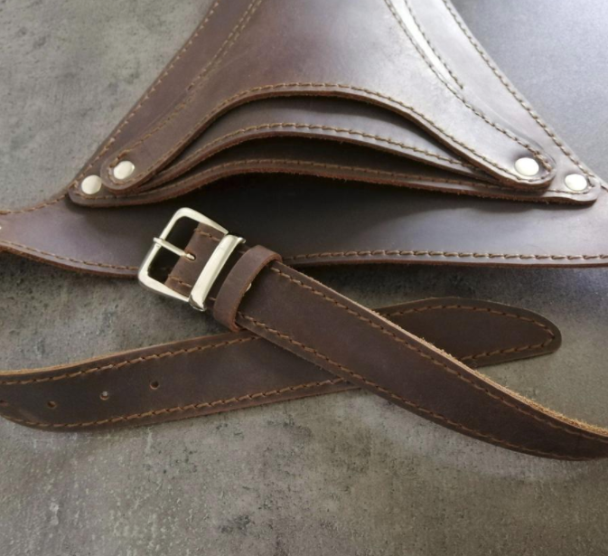 greta leather tool belt